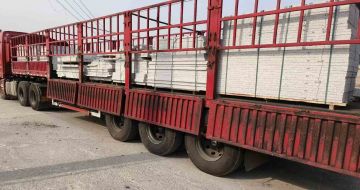 滨州 白麻荔枝面外墙干挂，工厂装车日常