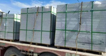 滨州 芝麻白花岗岩地铺石装车日常