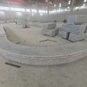 滨州 芝麻白异形坐凳，自然面光面弧形加工