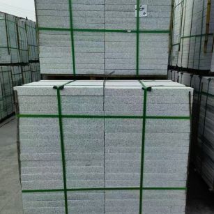 滨州 芝麻白火烧，园林广场市政工程地铺石，1.8~5.0厚均有现货