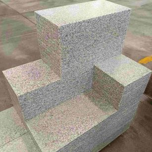 滨州 白麻花岗岩荔枝面地铺石