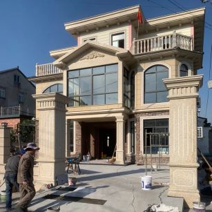 滨州 黄金麻花岗岩荔枝面别墅外墙干挂私家专属