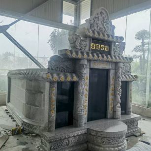 滨州 芝麻白墓碑效果展示图