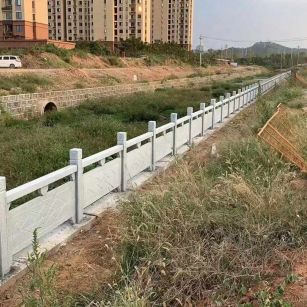 滨州 白麻河道栏杆效果展示图