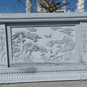 滨州 芝麻白大型照壁，屏风，影壁