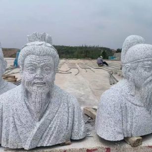 滨州 白麻花岗岩石材人物立体雕刻