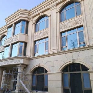 滨州 黄金麻花岗岩别墅外墙干挂