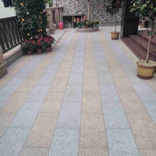 滨州 黄金麻白麻荔枝面庭院铺装展示