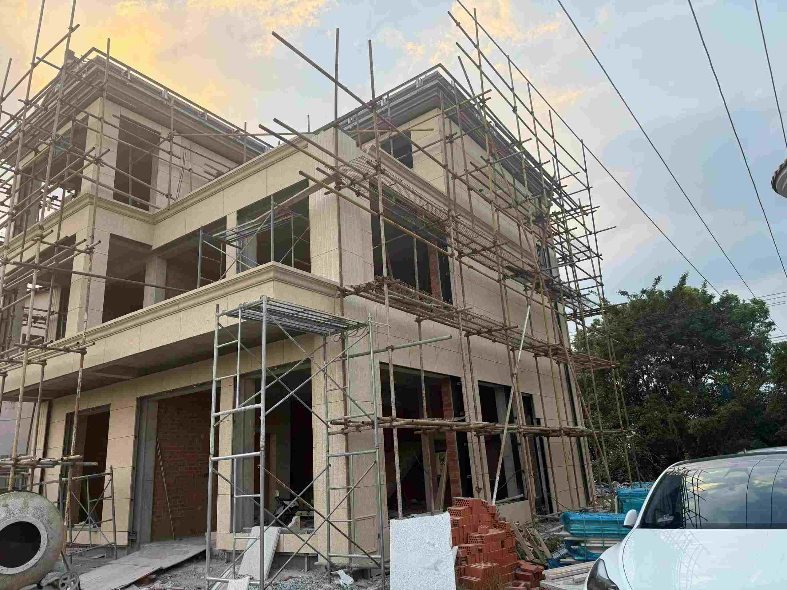 滨州 黄金麻荔枝面花岗岩外墙干挂