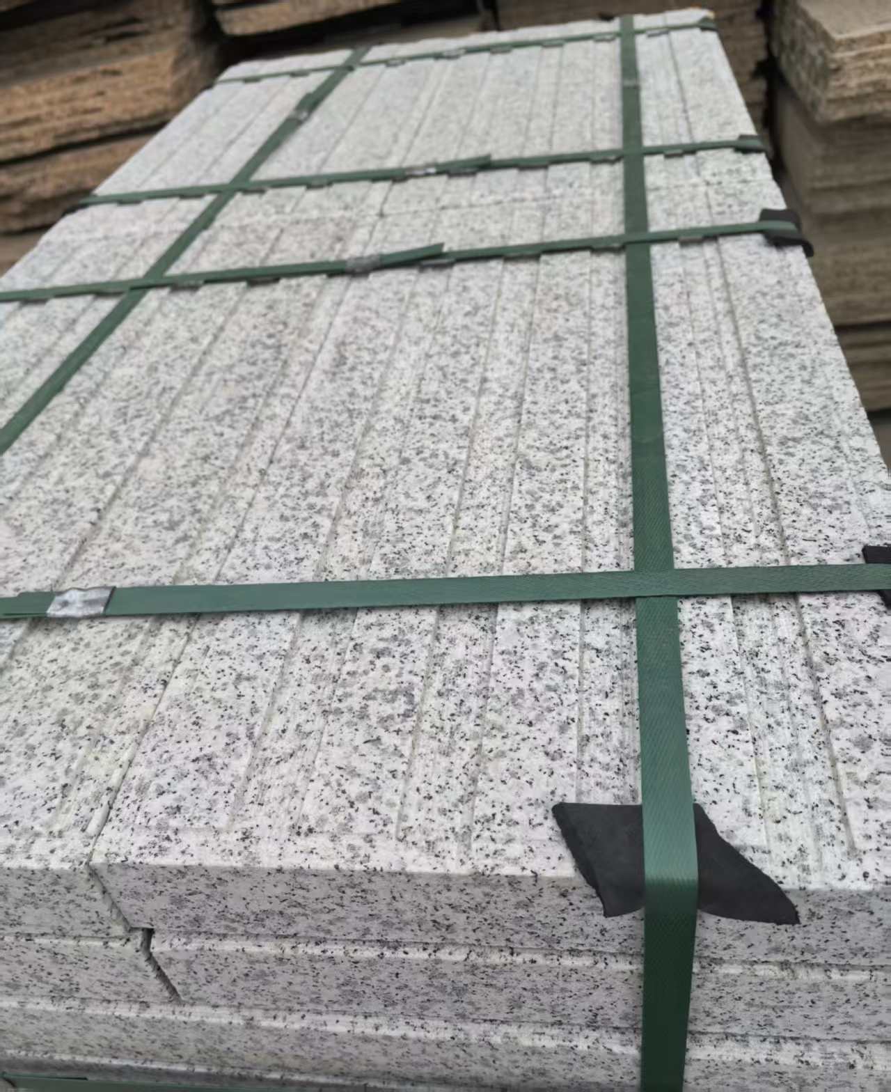 滨州 白麻花岗岩直行盲道石，盲条，地铺石