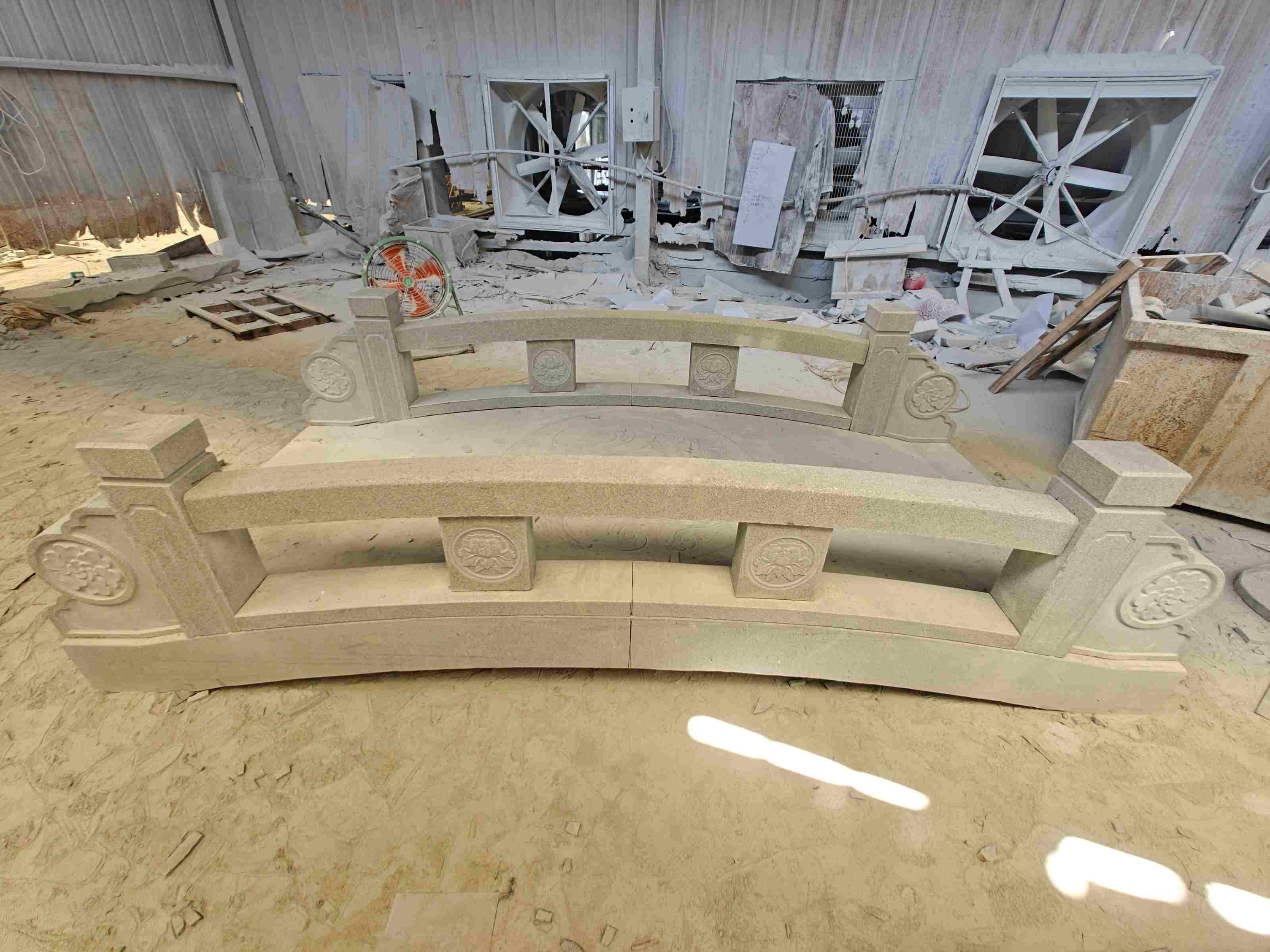 滨州 芝麻灰花岗岩异形加工-拱桥，石桥