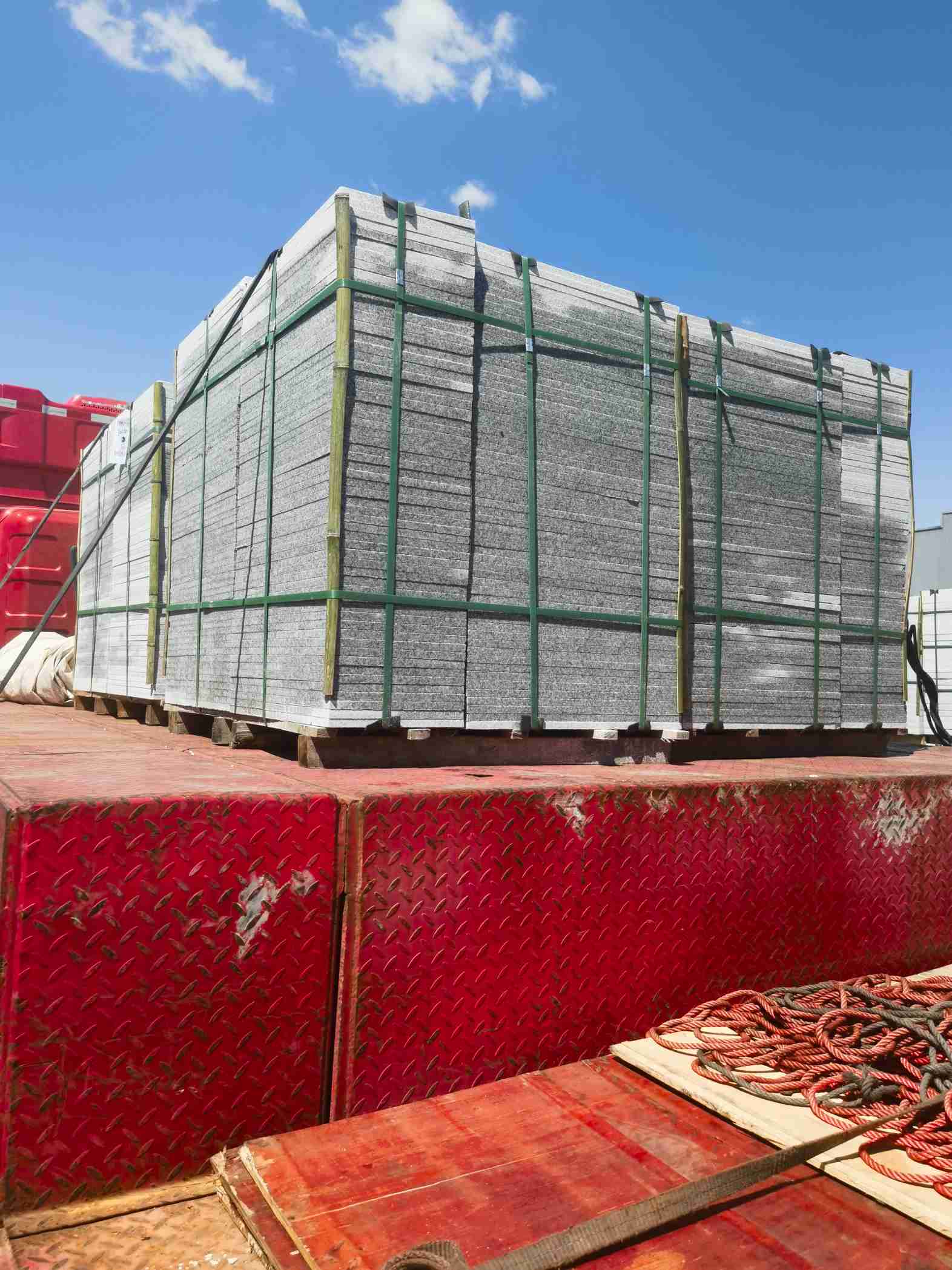 滨州 芝麻白火烧规格板地铺石300*600/600*600