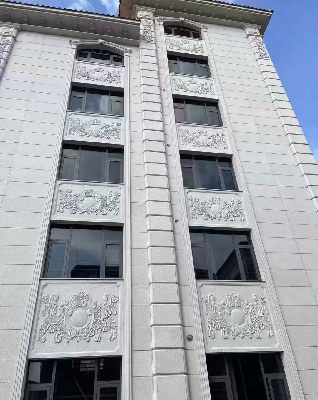 滨州 白麻荔枝面花岗岩别墅外墙干挂