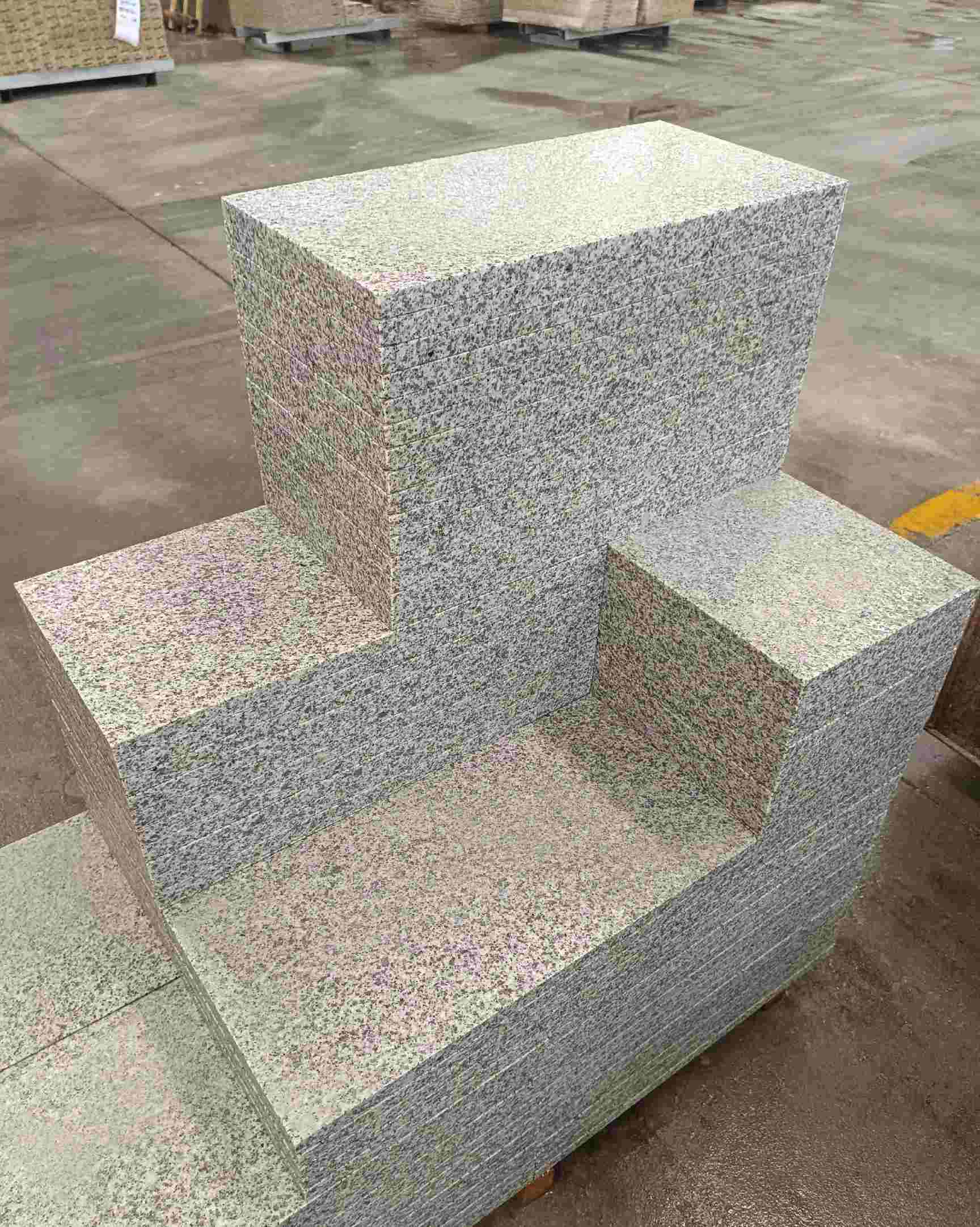 滨州 白麻花岗岩荔枝面地铺石