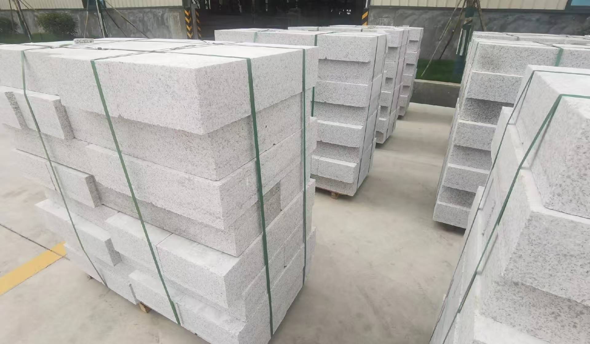 滨州 白麻花岗岩路沿石，立缘石，平缘石，路牙石，道牙石，马路牙子等